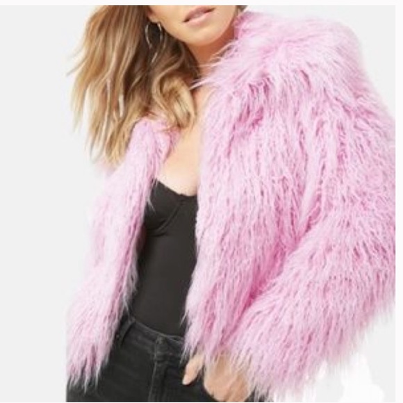 Forever 21 Jackets & Blazers - Forever 21 faux fur collared jacket NWT
